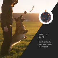 Non-Stop Dogwear Ball on Rope Dog Toy